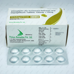 Vildaprime D 10/100mg Tablets 10's