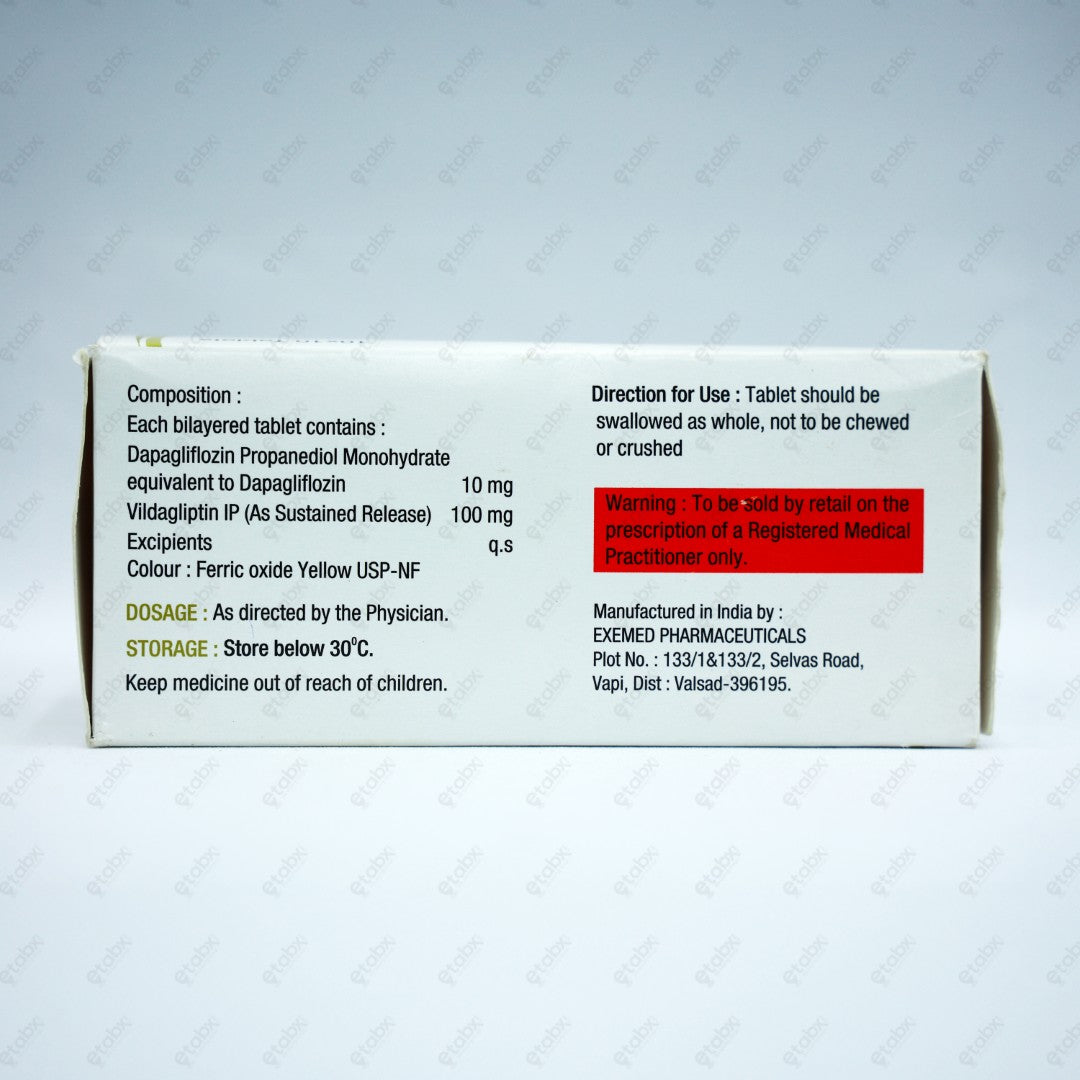 Vildaprime D 10/100mg Tablets 10's