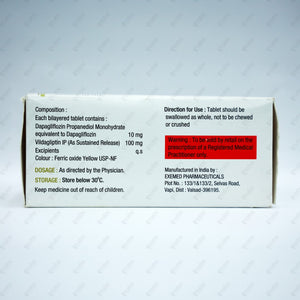 Vildaprime D 10/100mg Tablets 10's