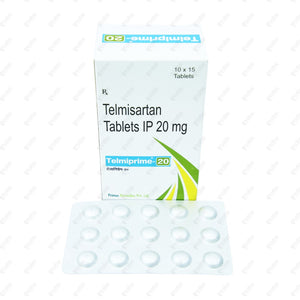 Telmiprime 20mg Tablet 15's