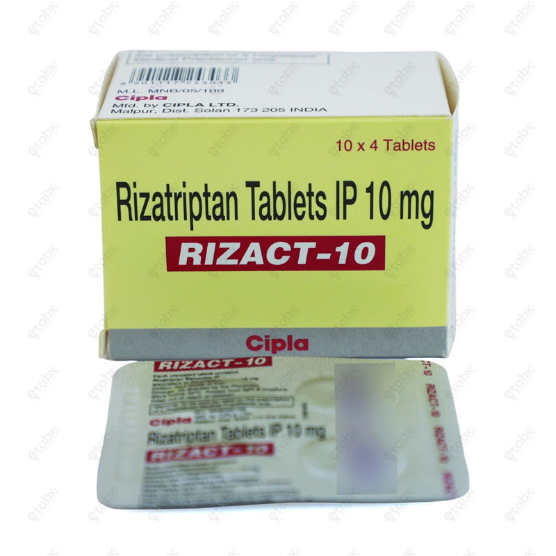 Rizact 10mg Tablet 4's