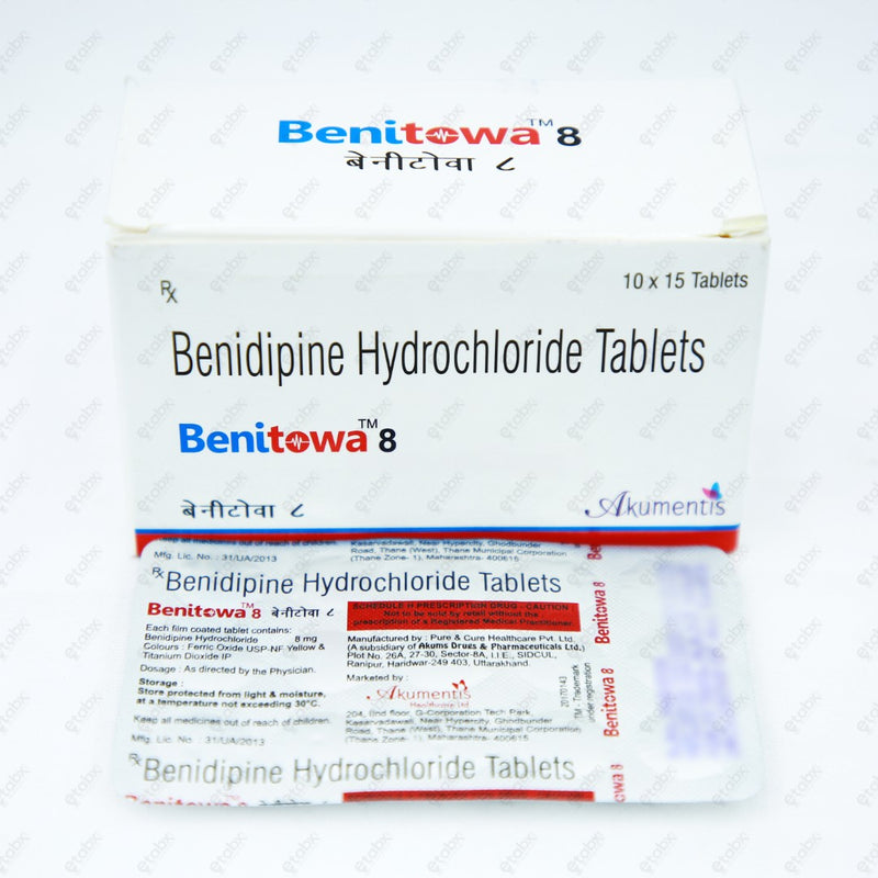 BENITOWA 8mg Tablet 10's