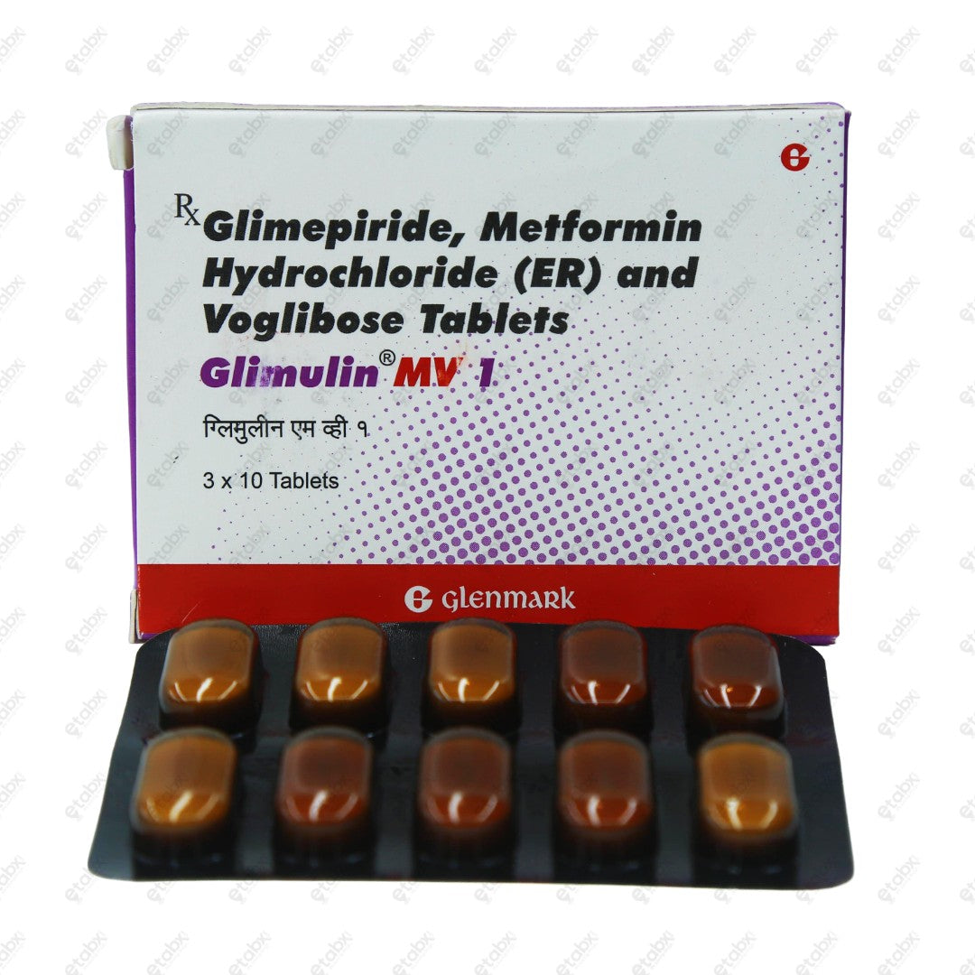 Glimulin MV 1 Tablet 10's
