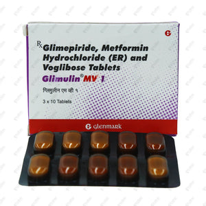 Glimulin MV 1 Tablet 10's