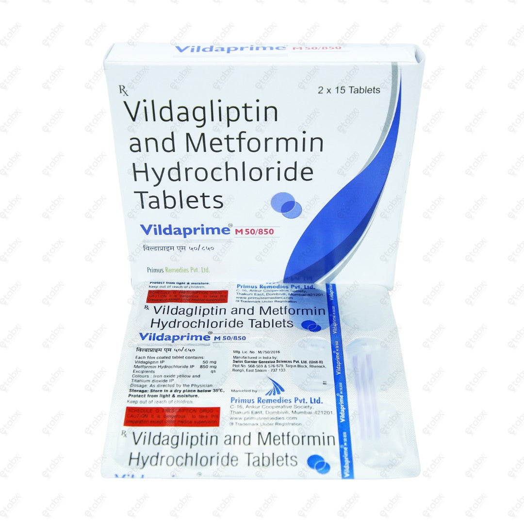 VILDAPRIME M 50/850mg Tablets (15's)