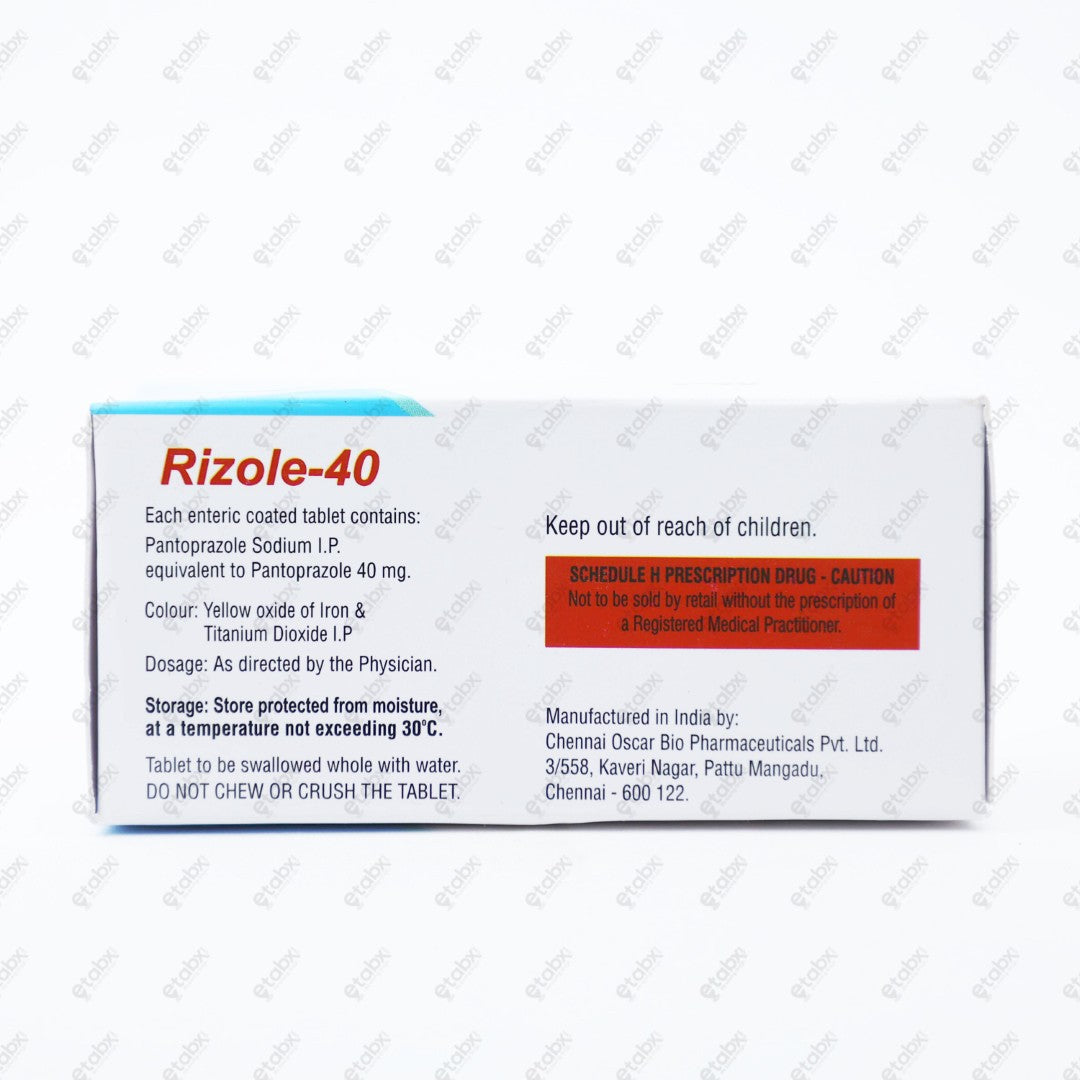 Rizole 40 Tablet 10's