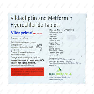 VILDAPRIME M 50/850mg Tablets (15's)