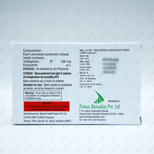 VILDAPRIME SR 100mg Tablet (15's)