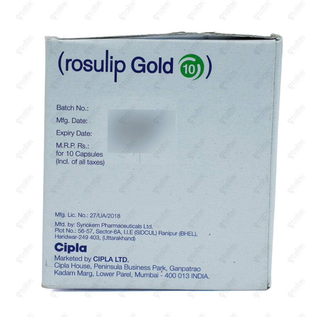 ROSULIP GOLD 10mg Capsule 10