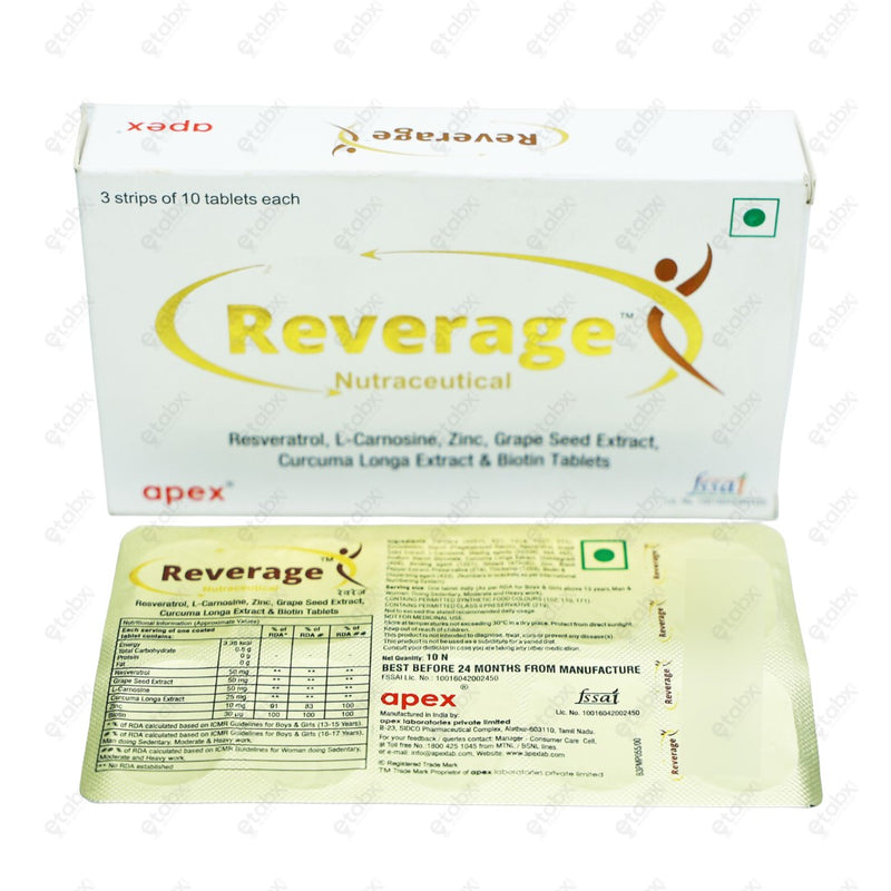 Reverage Tablets 10's