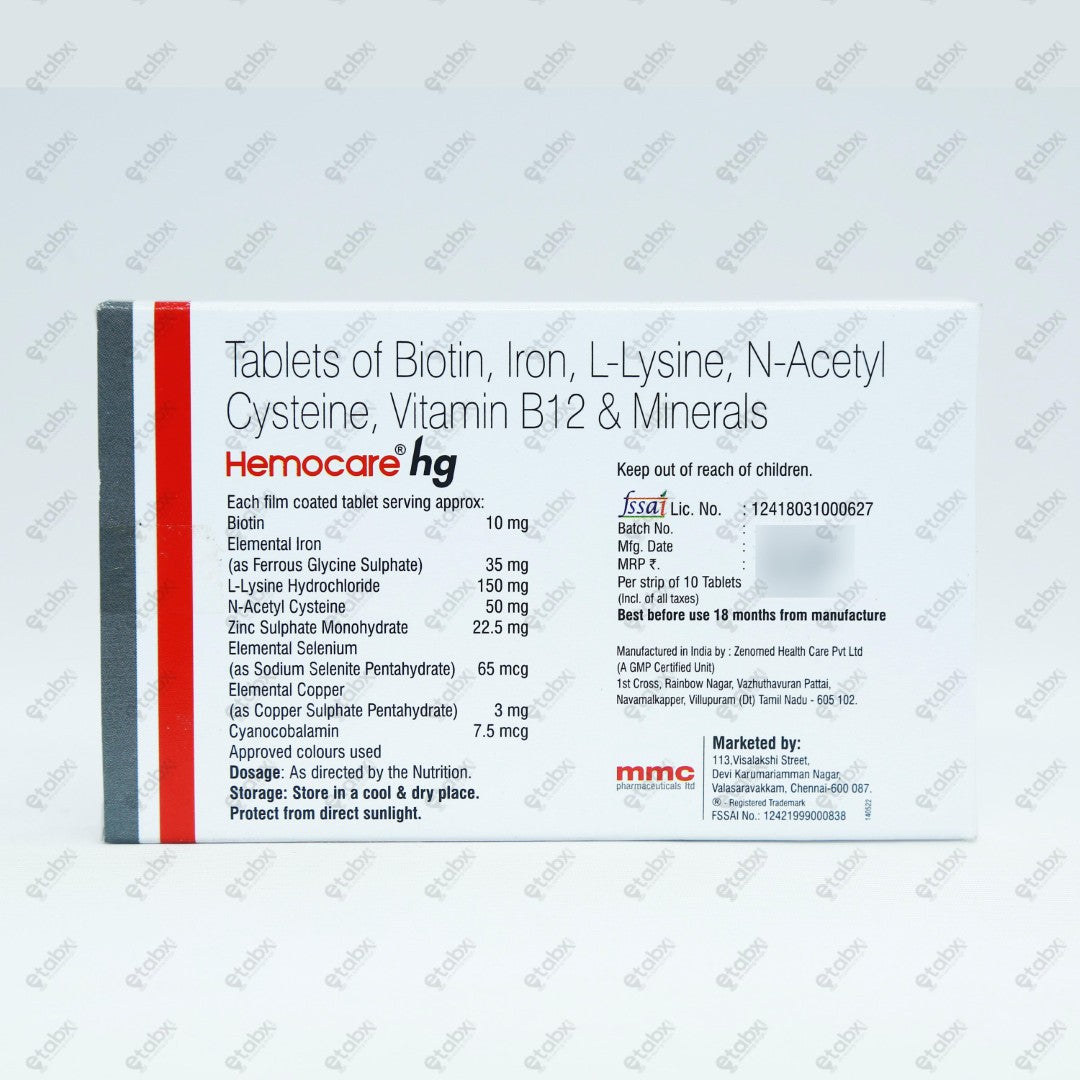 Hemocare HG Tablet 10's