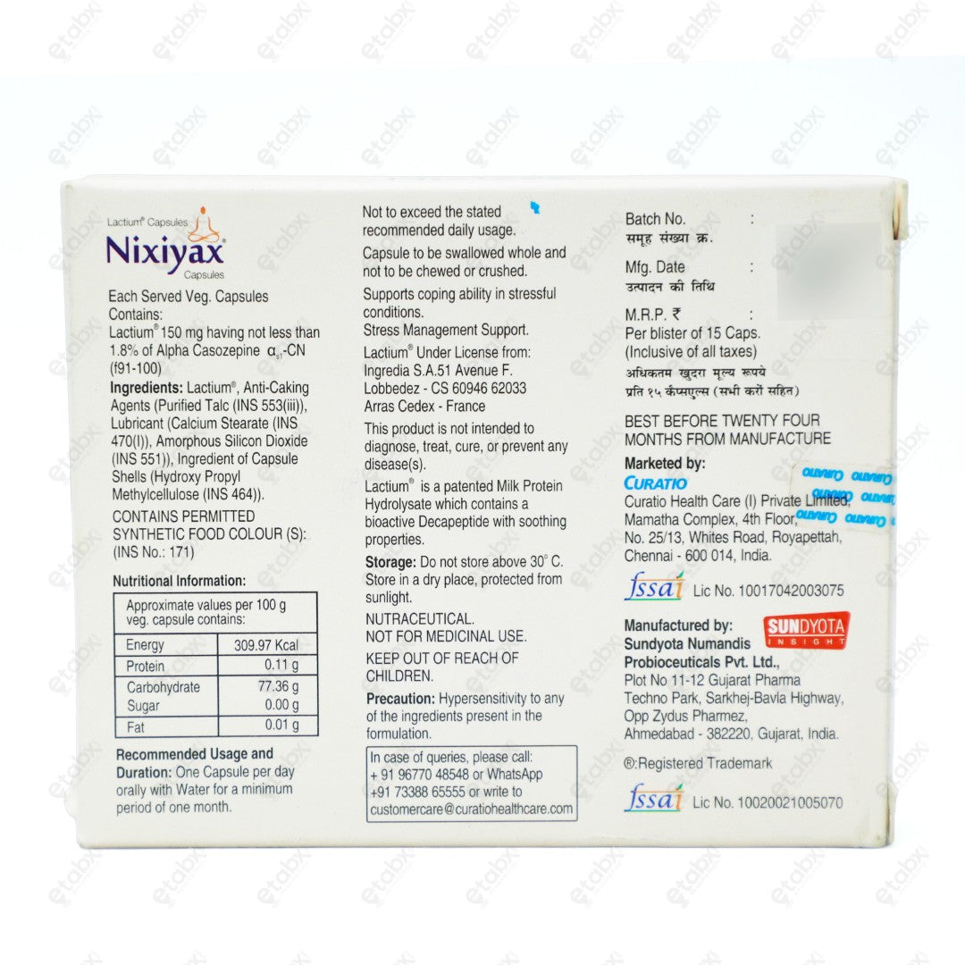 Nixiyax Tablets 15s