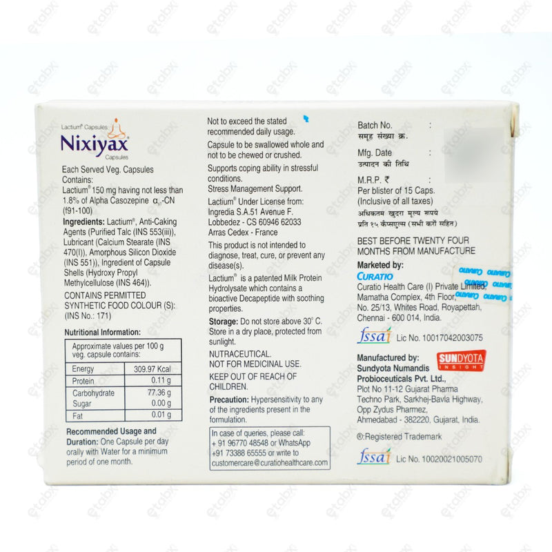 Nixiyax Tablets 15s