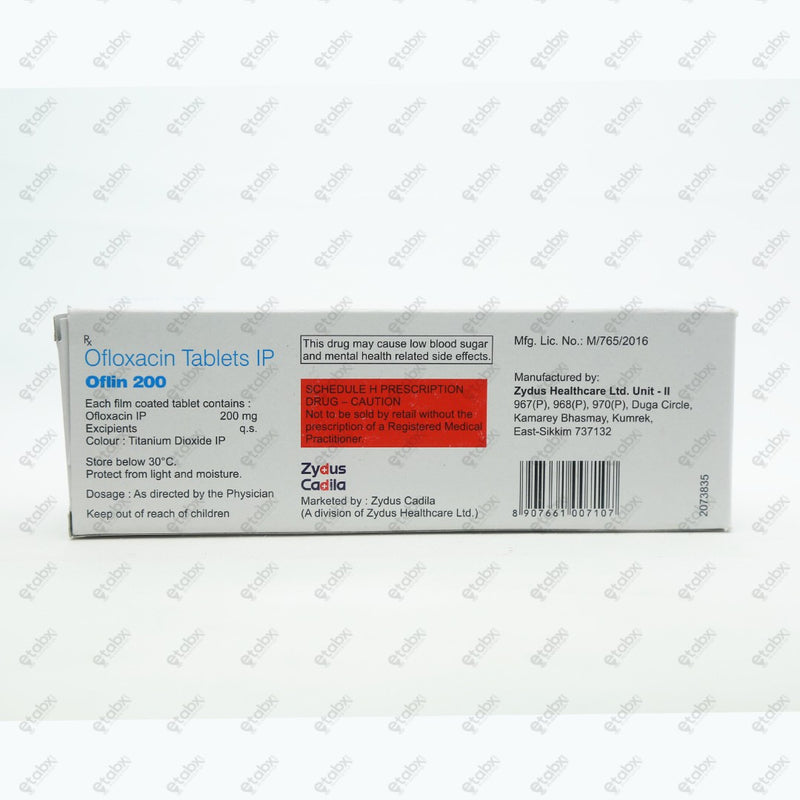 Oflin 200mg Tablet 15's