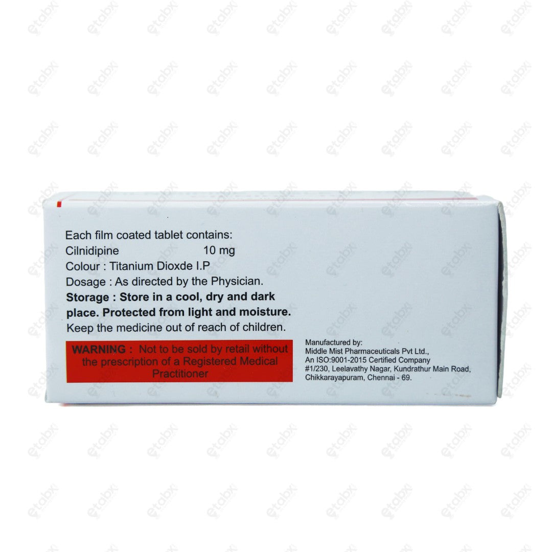 Cilnihil 10mg Tablet 10's