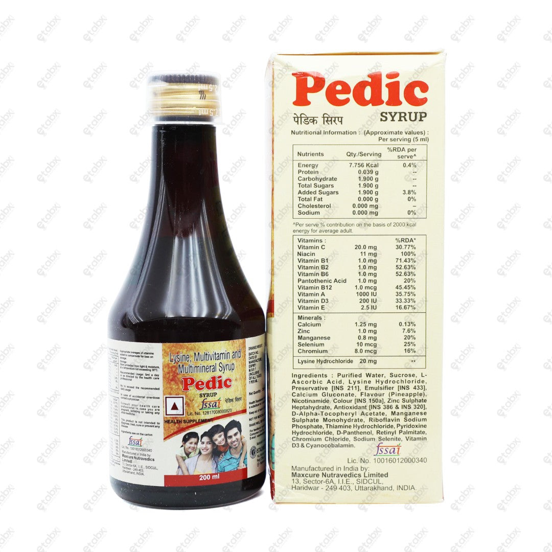 Pedic Syrup 200ml