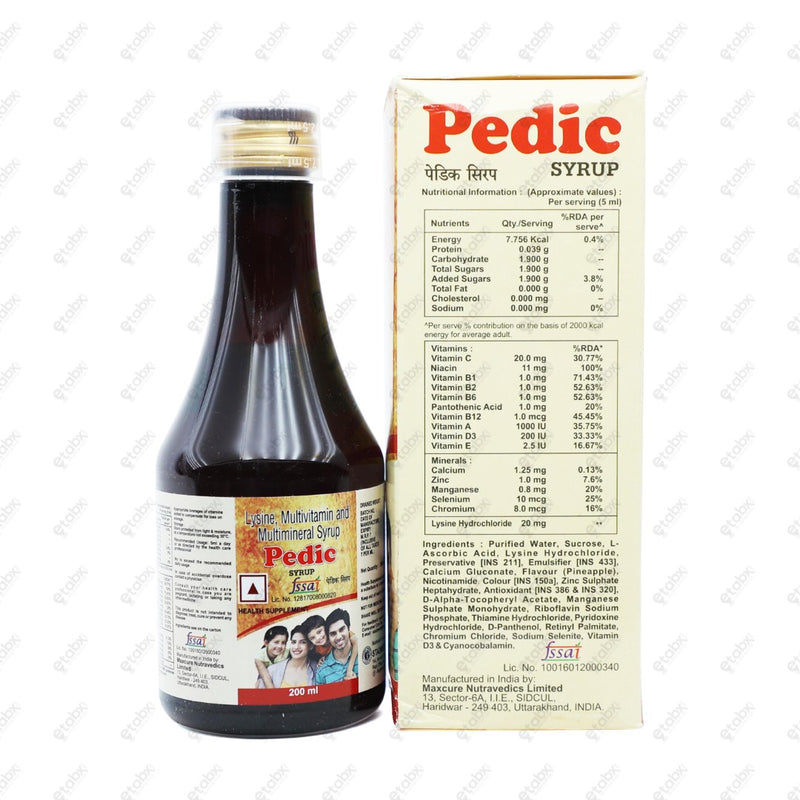 Pedic Syrup 200ml