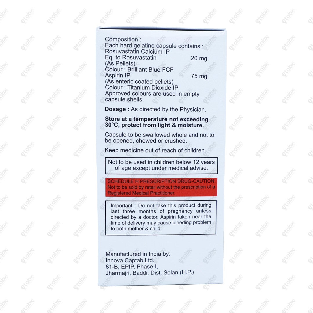 Rosloy ASP 20/75mg Tablet 15's