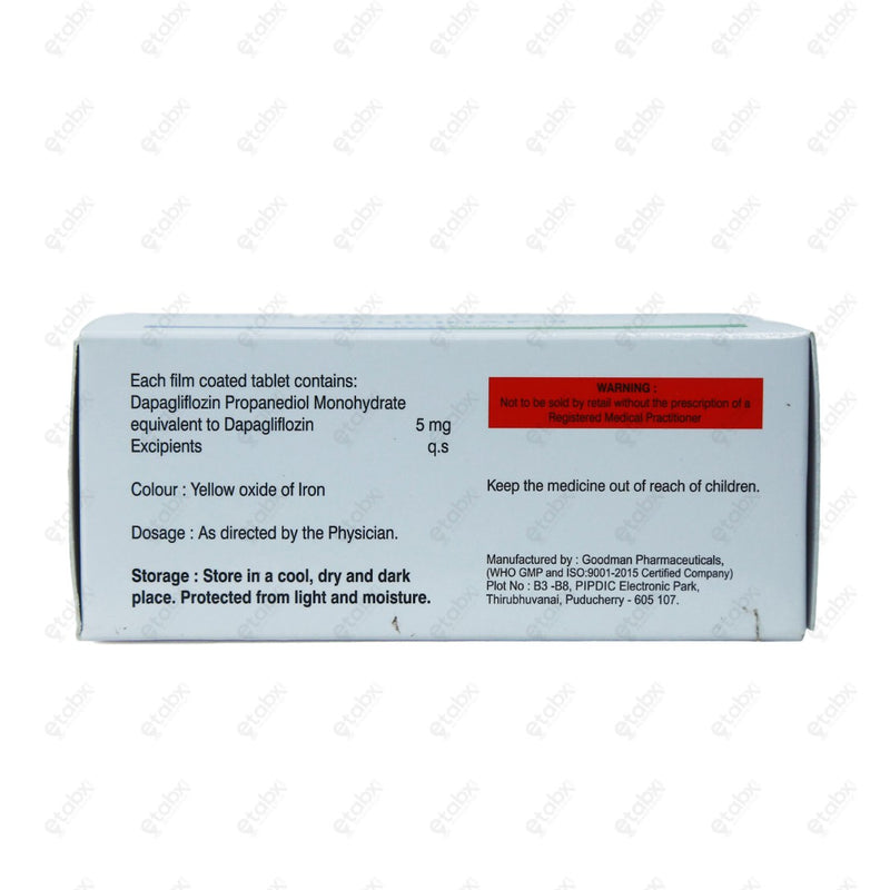 Glucidap 5mg Tablet 10's
