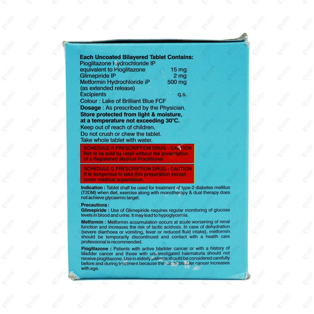 K Pio GM 2mg Tablets 15's