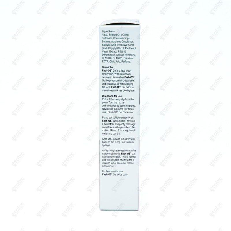 Fash OS Gel Face Wash 100ML Oil Control Gel