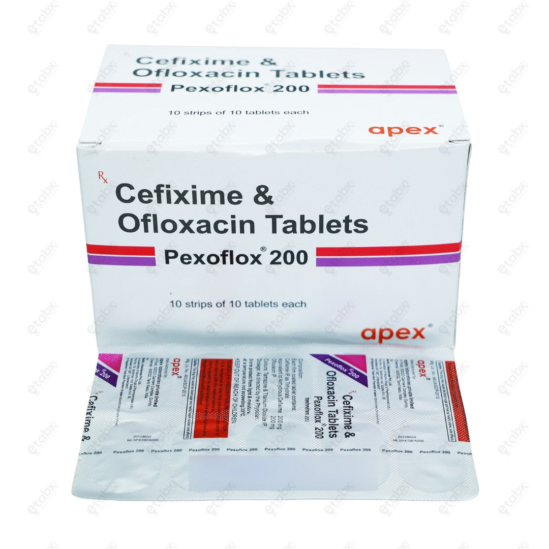 Pexoflox 200mg Tablet 10's