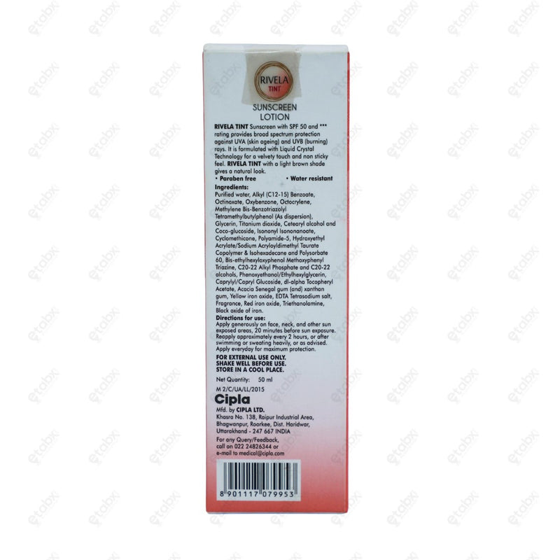 RIVELA TINT Sunscreen Lotion 50ml