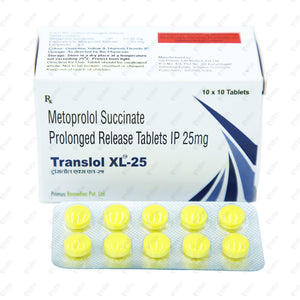 TRANSLOL XL 25mg Tablets (10's)