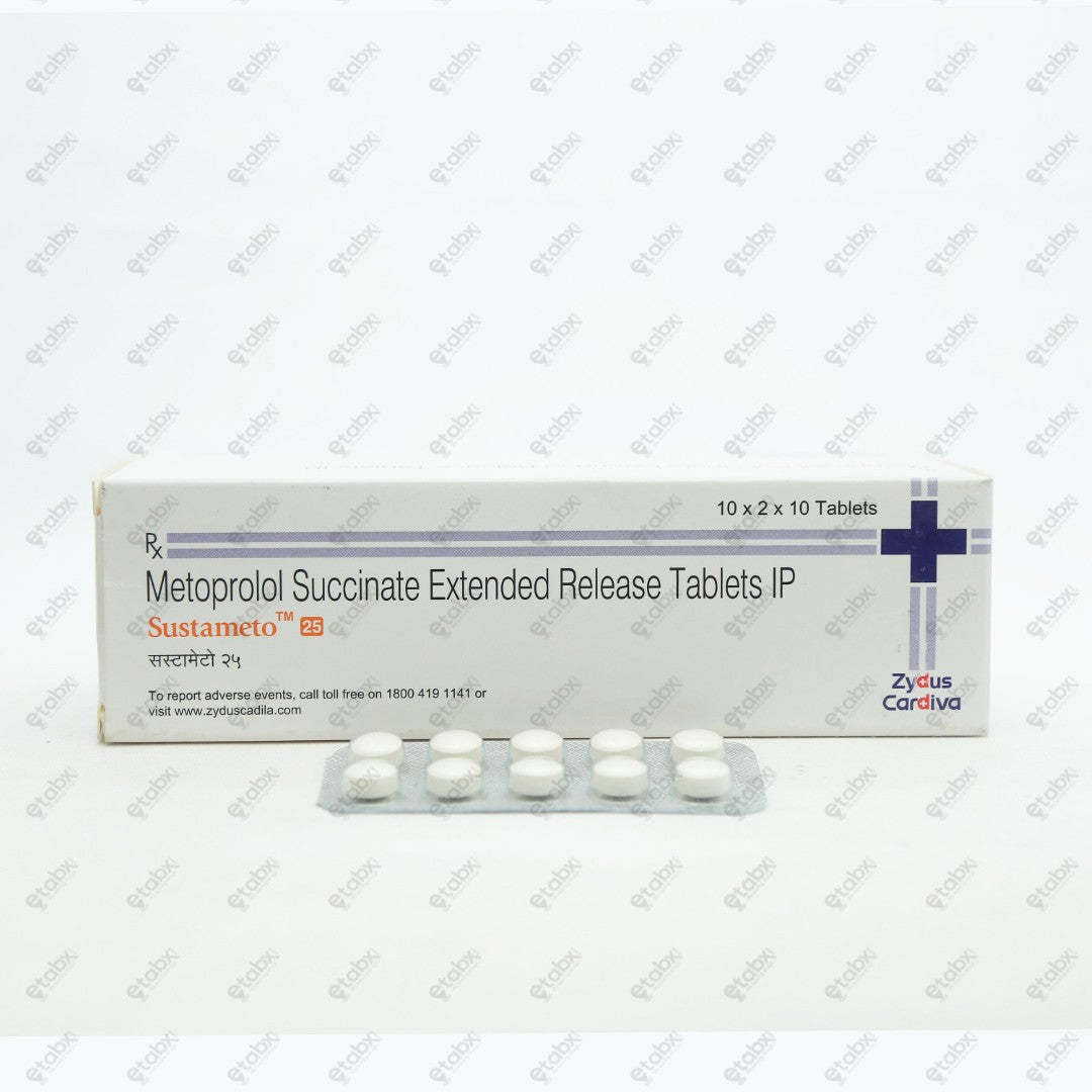 Sustameto 25mg Tablet 10's