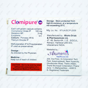 Clomipure 100mg Capsule 5's