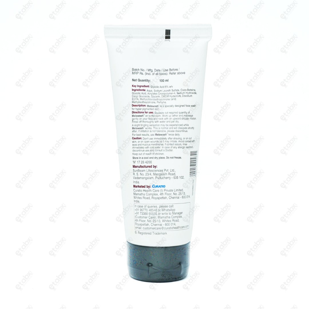 Melawash Gel 100ML Skin Lightening Cleanser