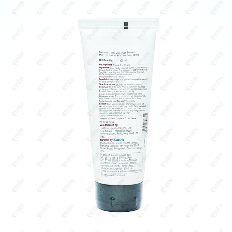 Melawash Gel 100ML Skin Lightening Cleanser
