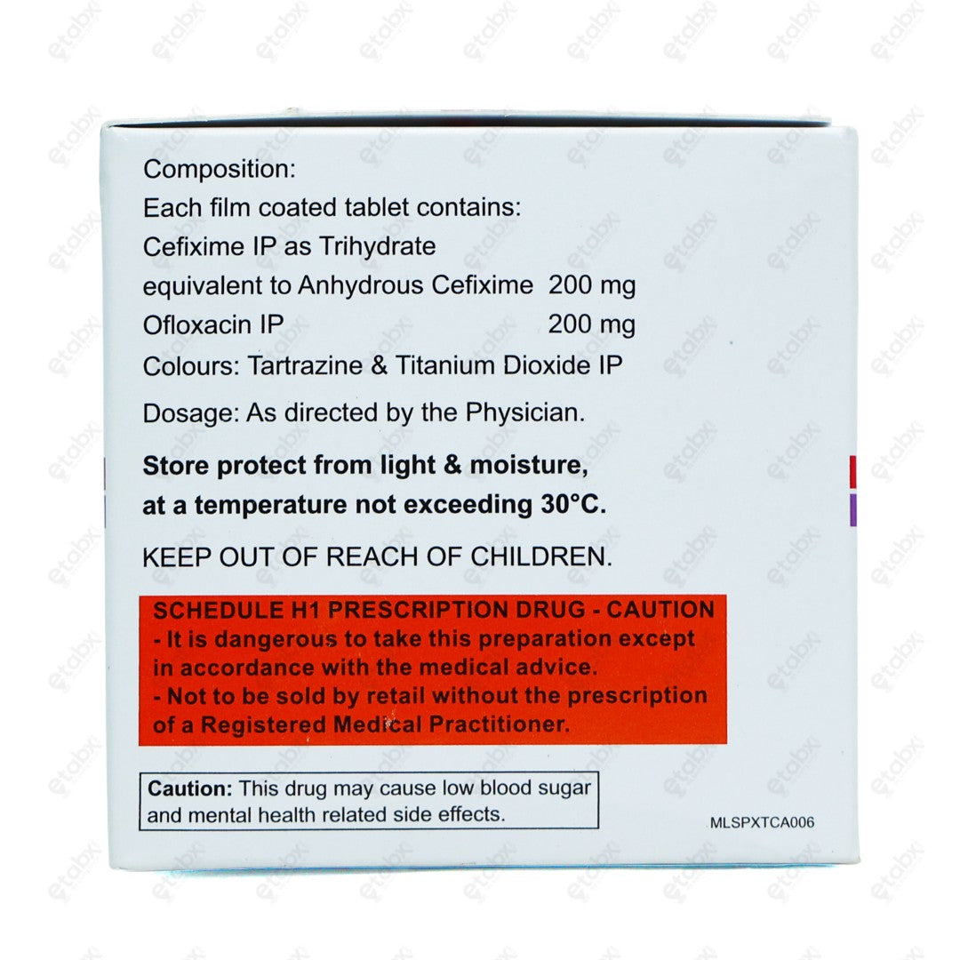 Pexoflox 200mg Tablet 10's