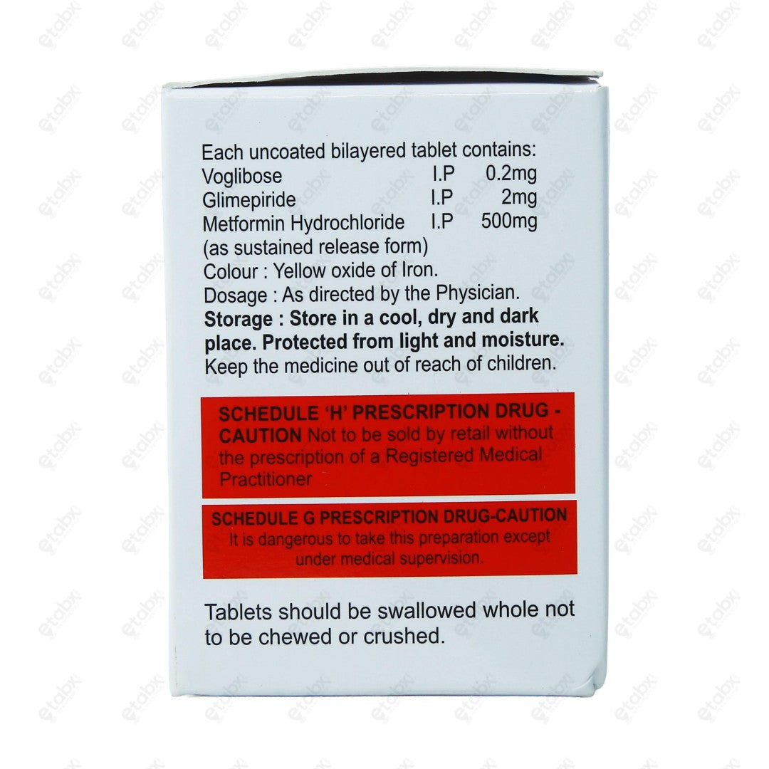 Hilmet VG2 Tablets 15's