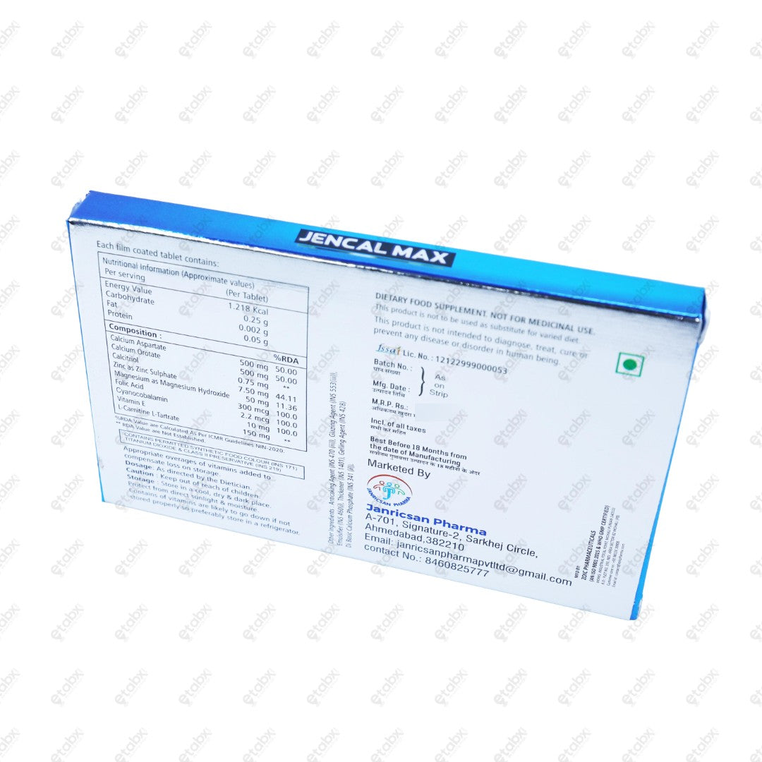 Jencal Max Tablets 10's