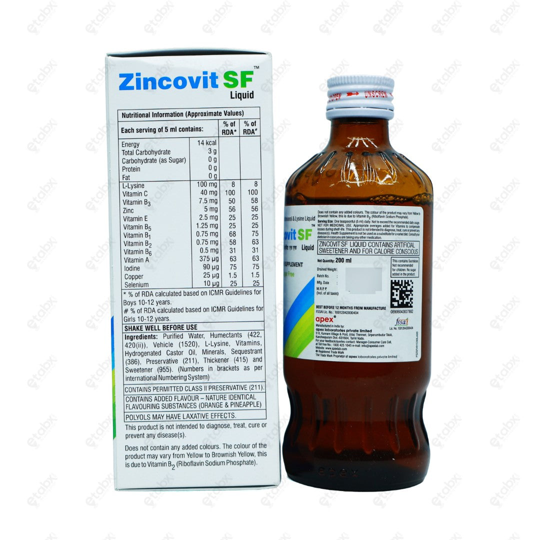 Zincovit SF Liquid 200ml
