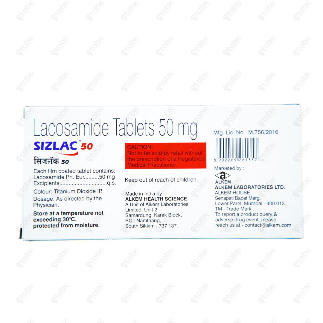 Sizlac 50mg Tablets 10's