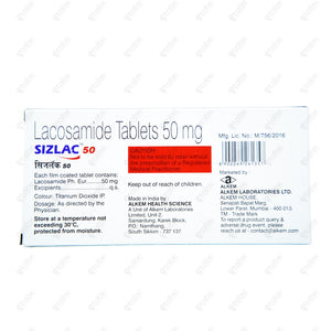 Sizlac 50mg Tablets 10's