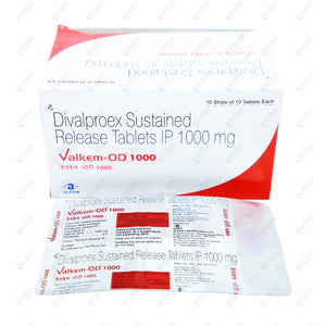 Valkem OD 1000mg Tablet 10's