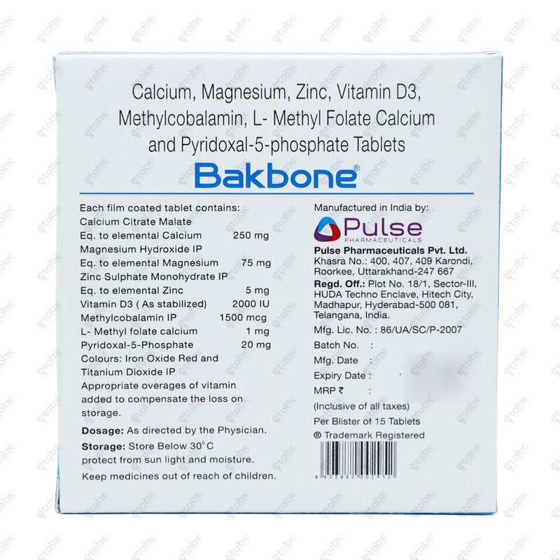 BAKBONE Tablet 15's