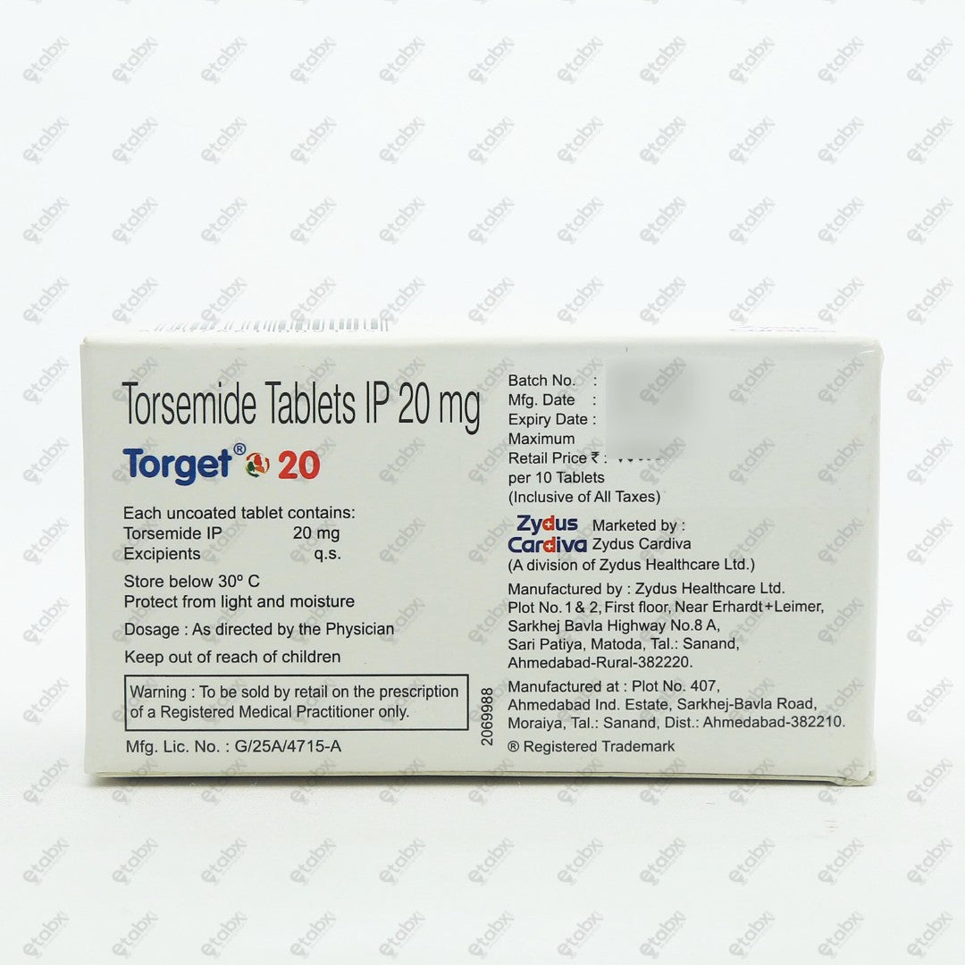 Torget 20mg Tablets 20's