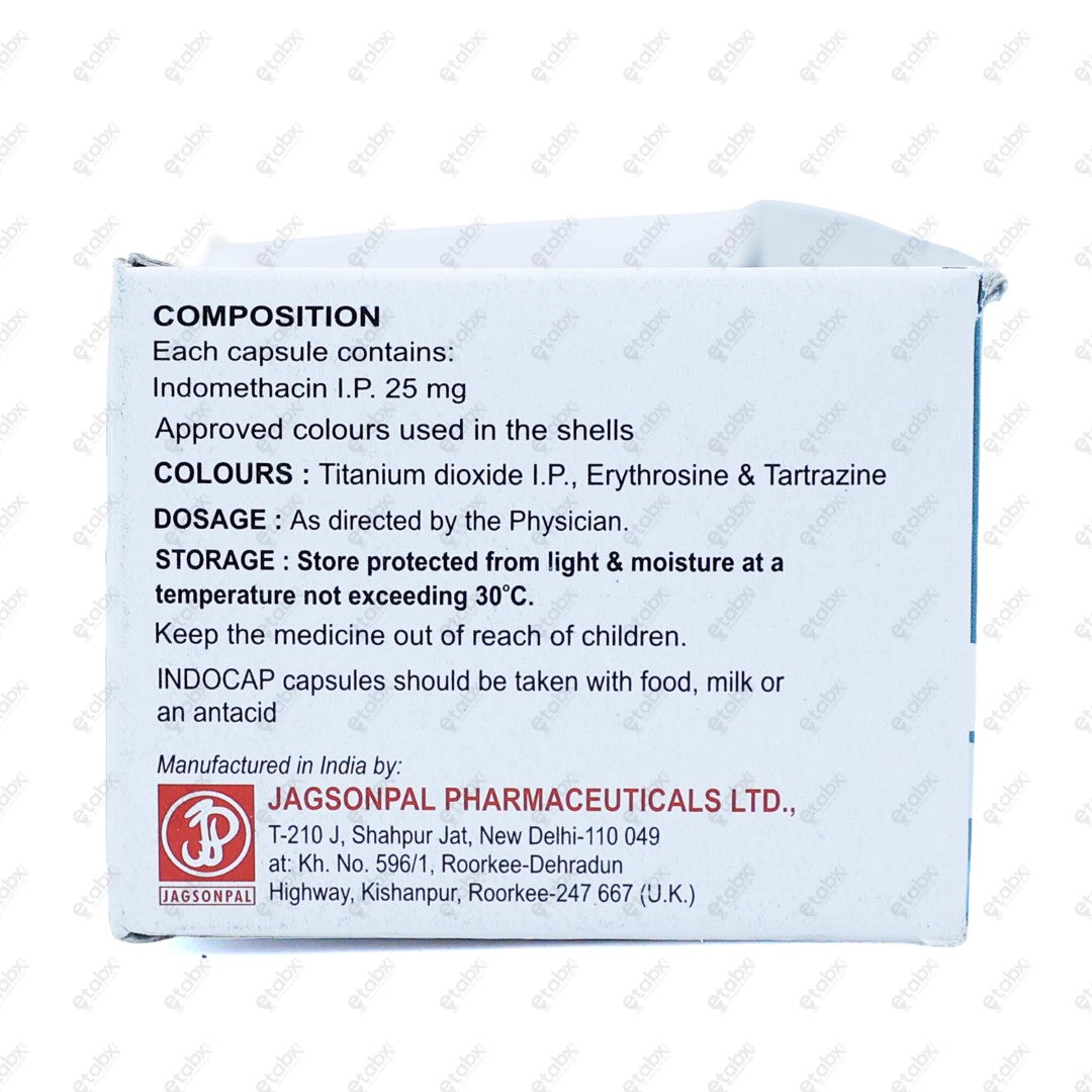 Indocap 25mg Capsule 10's
