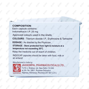 Indocap 25mg Capsule 10's