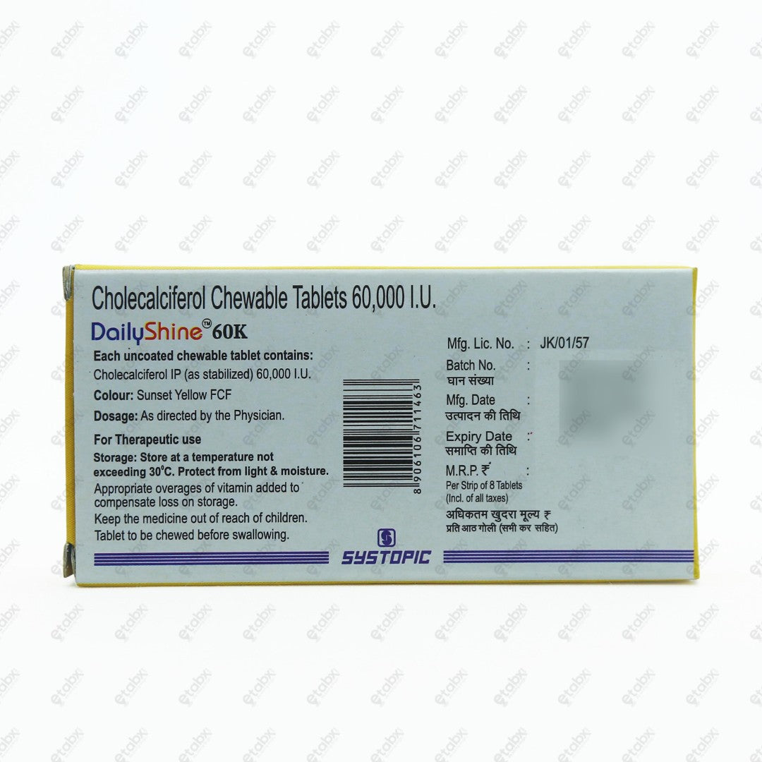 Dailyshine 60K Tablet 8's