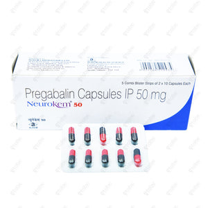 NEUROKEM 50mg Capsules (10's)