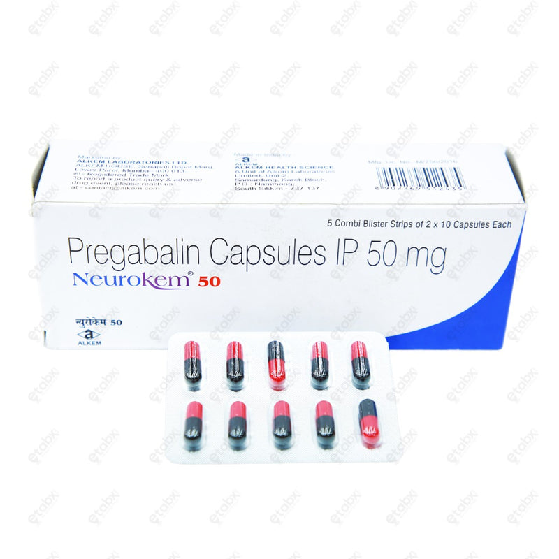 NEUROKEM 50mg Capsules (10's)