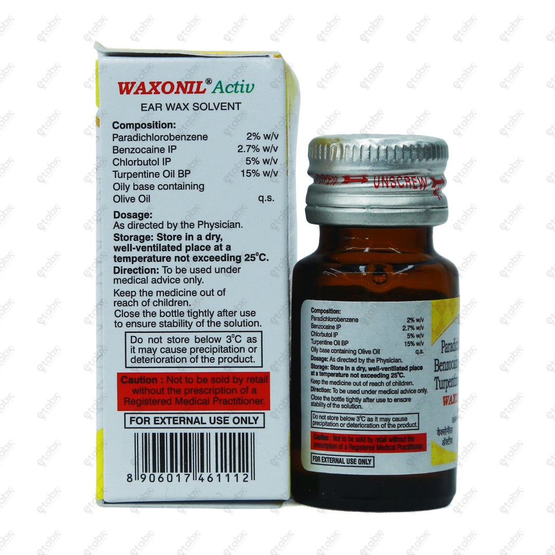 Waxonil Activ Ear Drops 10ml