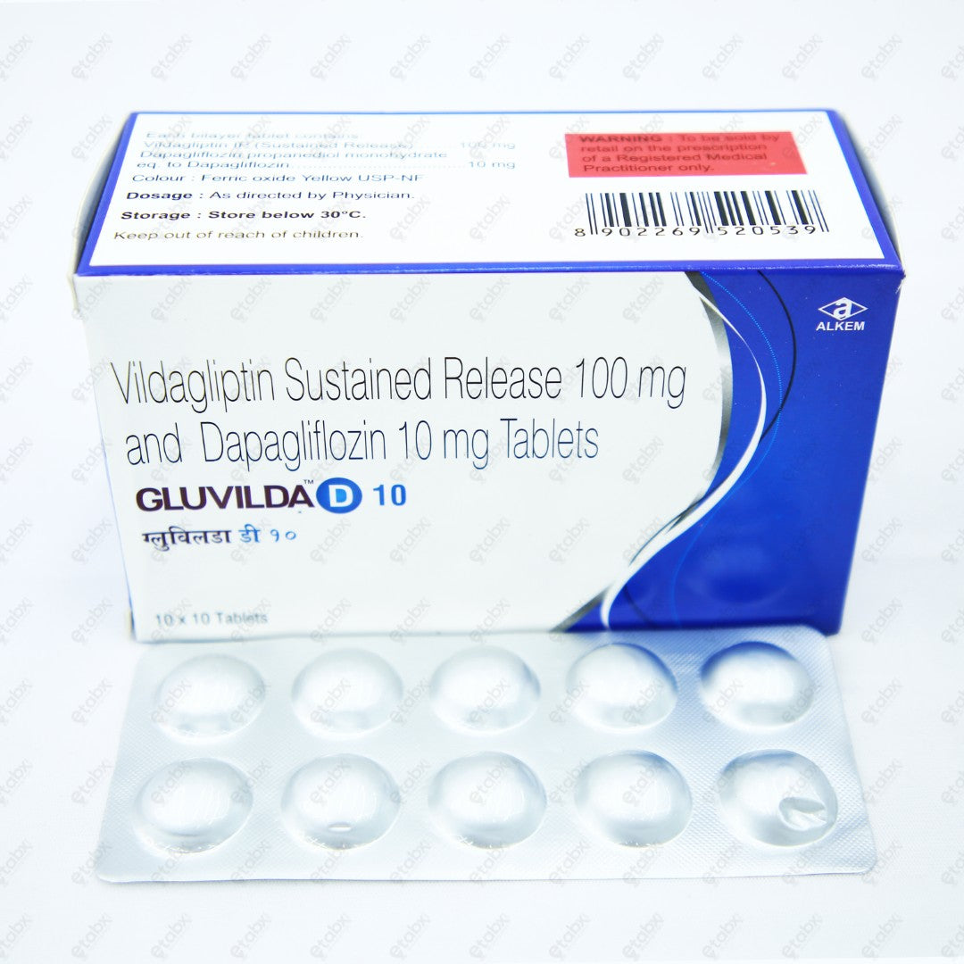 GLUVILDA D 10MG Tablets 10'S