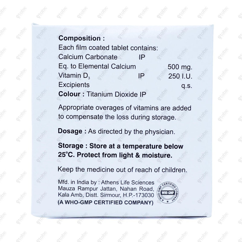 Jencal 500mg Calcium Tablets 15's