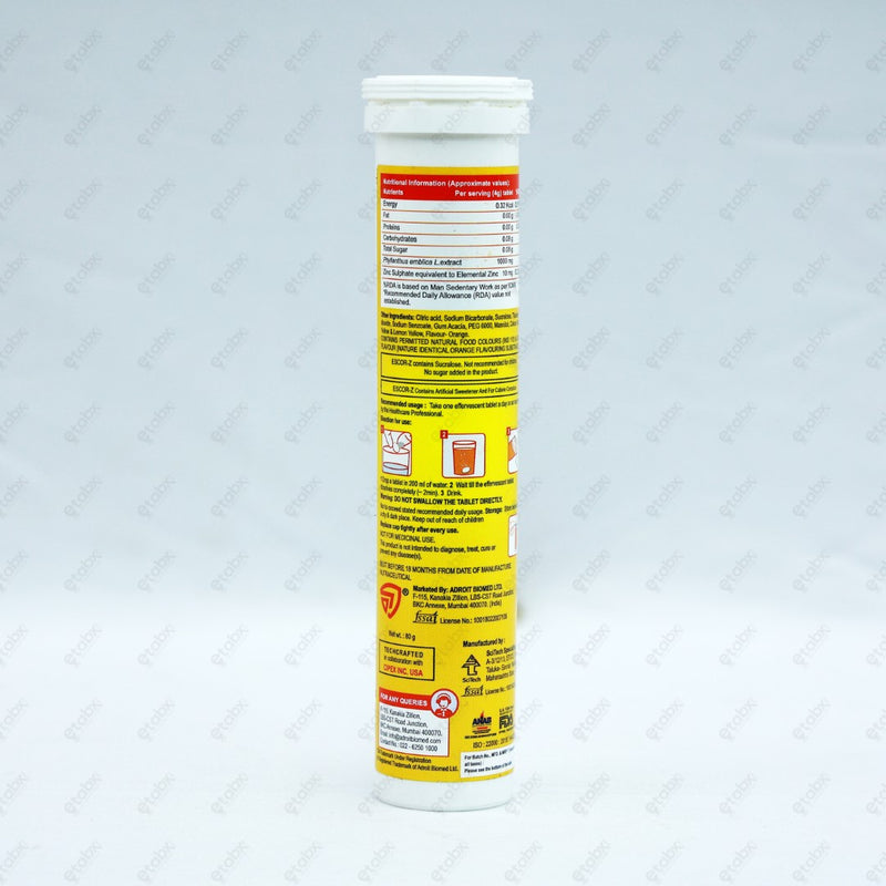 Escor Z Orange S/F Tablet 20's